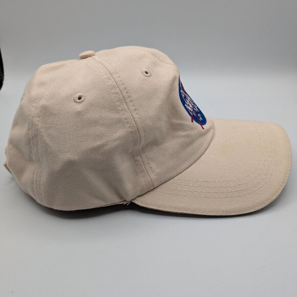 Beige NASA Hat Triangle Sport Headwear Embroidered Logo - Picture 3 of 9